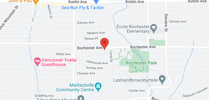 map of 1156 ROCHESTER AVENUE
